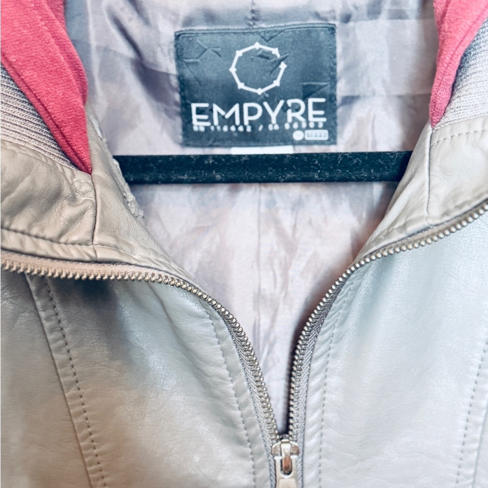 Empyre Faux Leather Moto Jacket Womens size Small